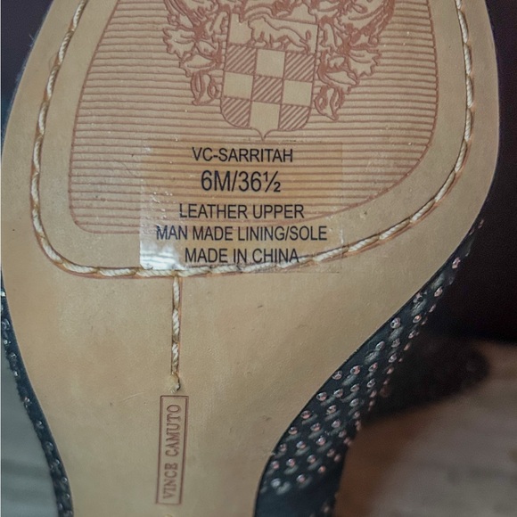 Vince Camuto Black Suede Sarritah Style Stilleto Heel - Picture 6 of 7